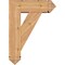 Ekena Millwork Traditional Arts and Crafts Smooth Bracket w/ Offset Brace, Western Red Cedar, 7 1/2"W x 22"D x 30"H BKT0806X22X30TRA03SWR - alternate 3